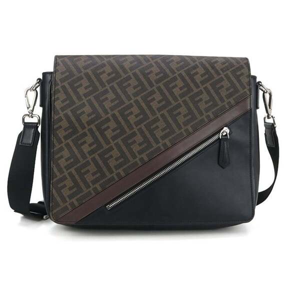 FENDI Other - FENDI Diagonal Shoulder Bag 7VA521 A9XS Men's Brown